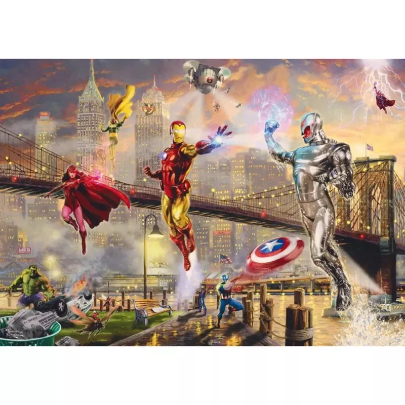 Thomas Kinkade Studios: Marvel - Iron Man, Puzzle 1000 Teile