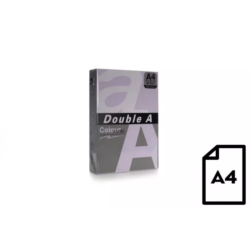 Farbpapier Double A, 80g, A4, 500 Blatt, Lavendel