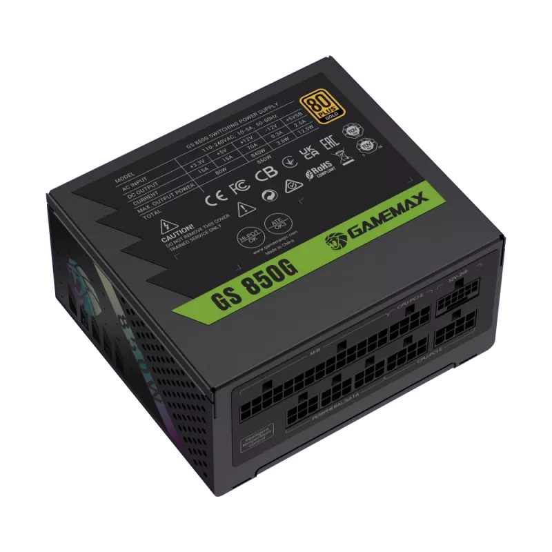Gamemax Netzteil, 80 PLUS, Gold | GS 850G | 850 W