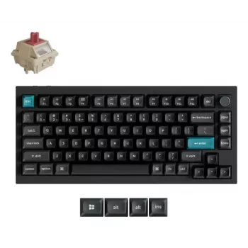 Mechanische Tastatur Keychron Q1 Ultra 8K — 75% Layout, USB + RF Wireless + Bluetooth, RGB, Schwarz