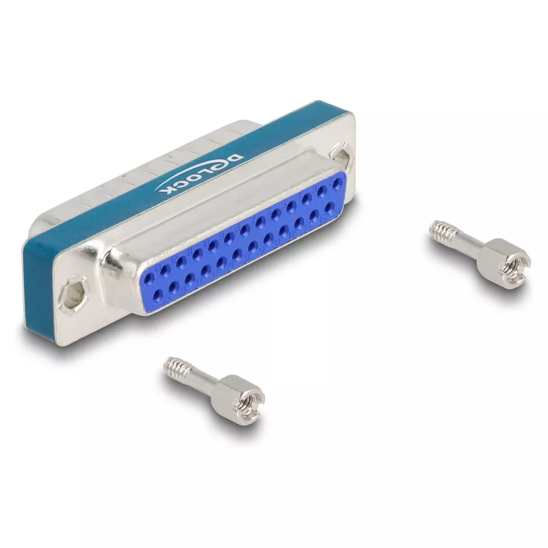 DeLOCK RF/EMI-Entstörfilter D-Sub 25-polig Stecker auf Buchse Tiefpass induktiv