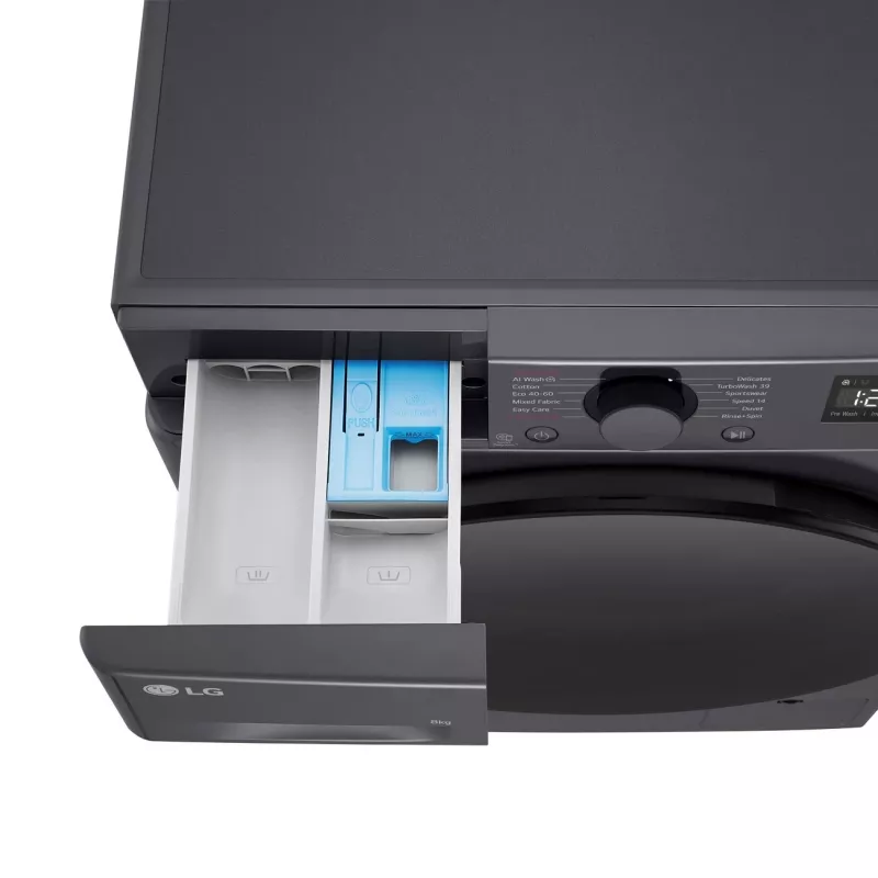 Waschmaschine LG F2WR508S2M — Frontlader, 8 kg, 1200 U/min, A…