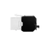 LogiLink NK4066 Keystone Module Flach Schwarz Weiß RJ-45
