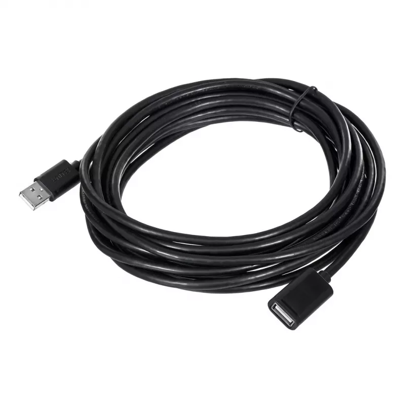 USB-Verlängerungskabel Unitek Y‑C418GBK 5 m USB A auf USB A USB 2.0, schwarz
