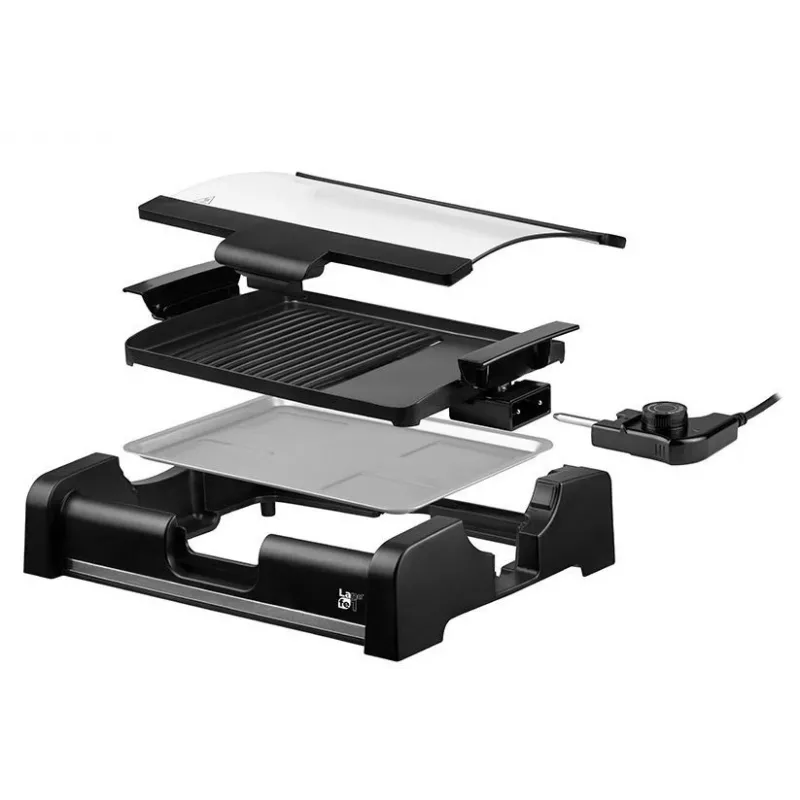 Lafe GRL-003 Elektrischer Kontaktgrill mit Deckel, 1650 W