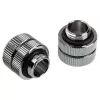 Bitspower Touchaqua Link Adapter Female G1/4 inch AG to Link Tube verstellbar 16-22mm - 2er-Pack, Silber
