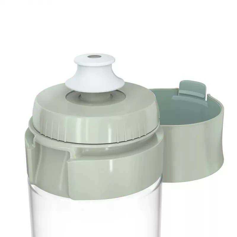 Wiederverwendbare Trinkflasche BRITA Fill&Go Vital 600 ml mit integriertem MicroDisc-Filter, Grün
