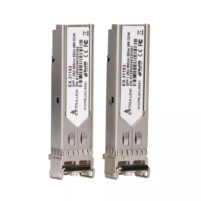 SFP-Modul Extralink 1,25 Gbit/s LC/UPC 850 nm 550 m Multimode (2er-Pack)