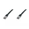 Netzwerkkabel Digitus CAT 5e SF/UTP Patchkabel Schwarz 5m