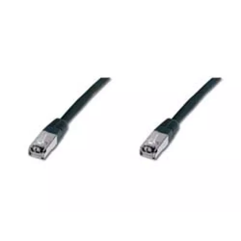 Netzwerkkabel Digitus CAT 5e SF/UTP Patchkabel Schwarz 5m