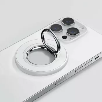 SODI doppelseitiger magnetischer Ringständer BM-350 Weiß kompatibel mit MagSafe