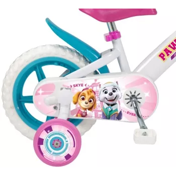 TOIMSA Kinderfahrrad 12 Zoll Paw Patrol Weiß 1281 Mädchen