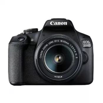Canon EOS 2000D BK 18-55 IS II EU26 Spiegelreflexkamera Kit 24,1 MP CMOS 6000 x 4000 Pixel Schwarz