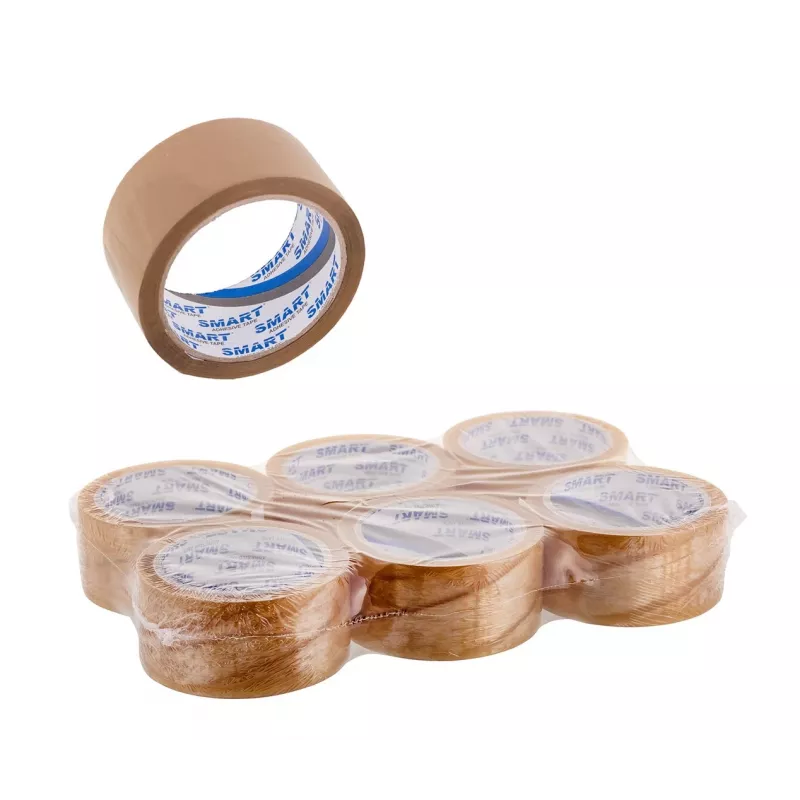 Transparentes lösungsmittelbasiertes Klebeband BESTPAK 48 mm x 60 m, klare Rolle zum Versiegeln und Verpacken