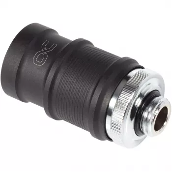 Schnellverschlusskupplung Alphacool ES BLH1A Push-in Female AG Chrom Schwarz Matt