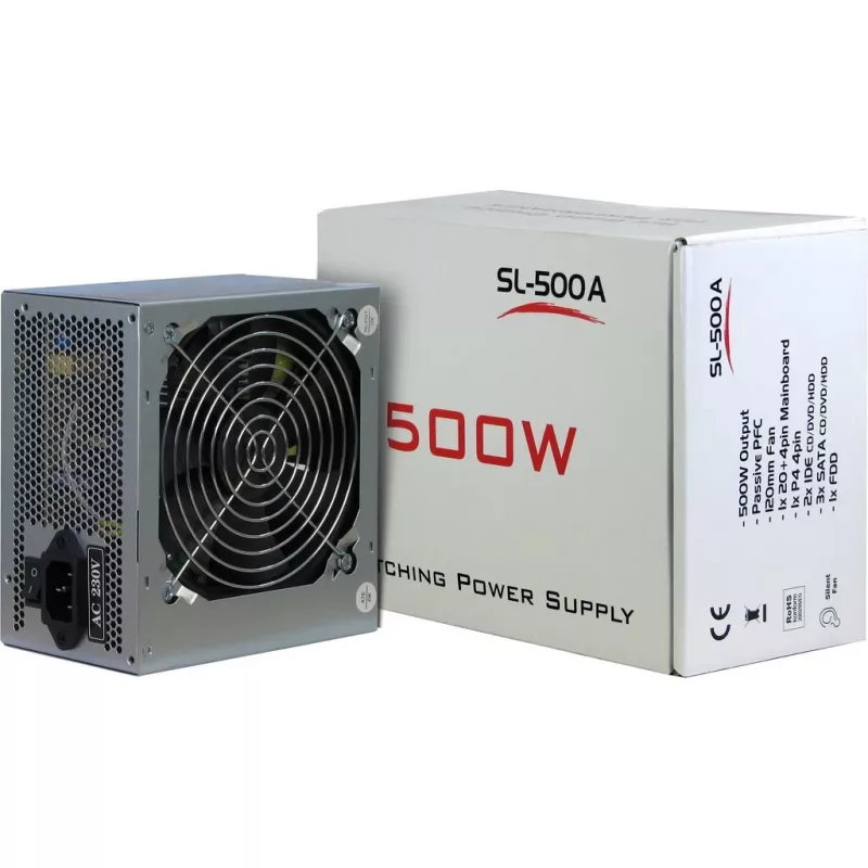 Netzteil Inter-Tech SL-500W(A) 500W ATX nicht-modular