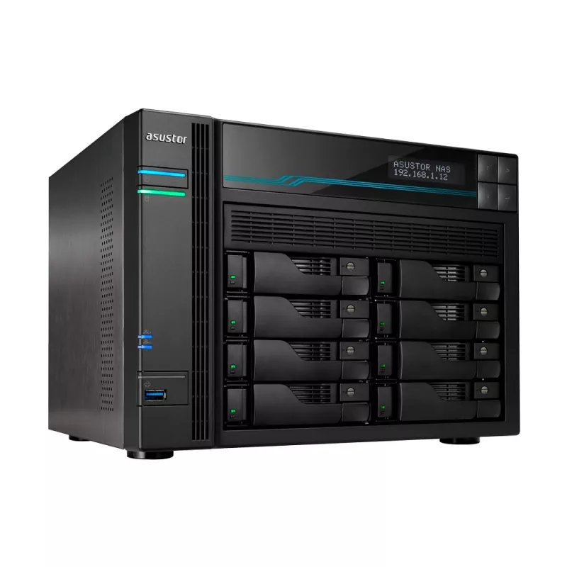 Asustor AS6508T NAS Tower Intel Atom® C3538 8 GB DDR4 0 TB ADM Schwarz