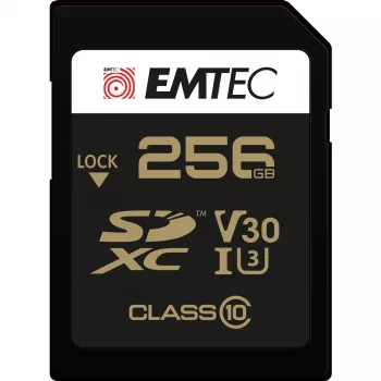 Emtec 256GB SDXC UHS-I Class 10 Speicherkarte ECMSD256GXC10SP
