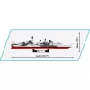 Konstruktionsspielzeug Cobi HMS Belfast Modell im Maßstab 1:300 COBI-4844, Ausstellungsbau des historischen Leichten Kreuzers der Royal Navy