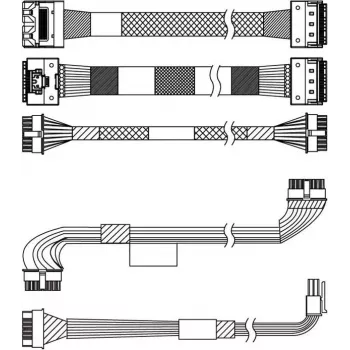 ThinkSystem SR650 V3 3,5-Zoll/2,5-Zoll Gehäuse-Front-Expander-Backplane SAS/SATA-Kabel-Kit 4X97A87505