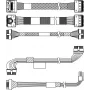 ThinkSystem SR650 V3 3,5-Zoll/2,5-Zoll Gehäuse-Front-Expander-Backplane SAS/SATA-Kabel-Kit 4X97A87505