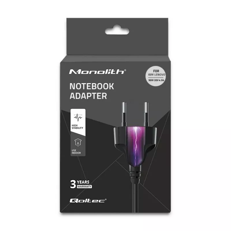 Qoltec 50093 Netzteil/Adapter 90 W Schwarz