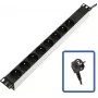 Stromverteilungseinheit Lanview TUPS032 Schwarz 4000 W 510 mm