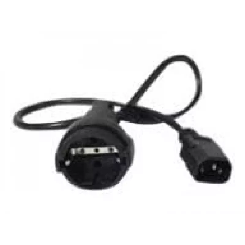 APC AP9880 Stromkabel Schwarz 0,6 m C14-Kupplung CEE7/7