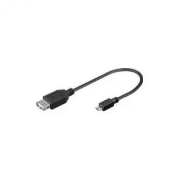 Wentronic Goobay USB 2.0 Hi-Speed Adapter, 0,2 m - USB 2.0-Buchse (Typ A) > USB 2.0 Micro-Stecker (Typ B) (95194)