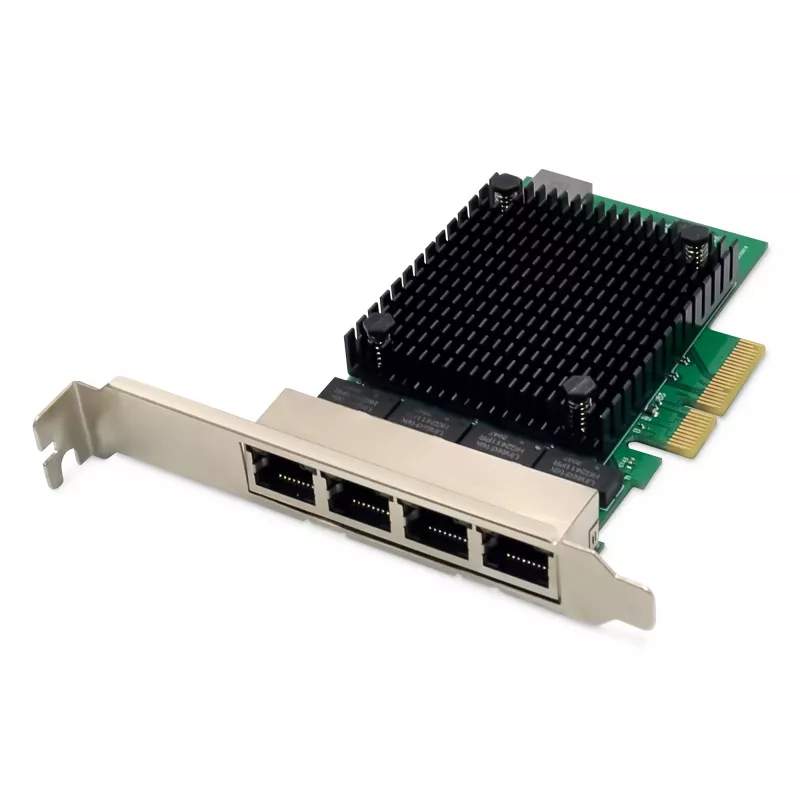 Digitus 4-Port 2,5 Gigabit Ethernet-Netzwerkkarte PCI Express Realtek-Chipsatz