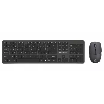Rebeltec Kabelloses Tastatur- und Maus-Set