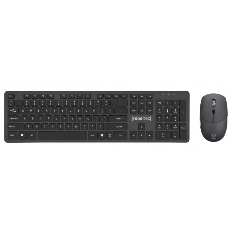 Rebeltec Kabelloses Tastatur- und Maus-Set