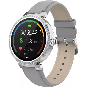 Denver SWC-342GR 3,05 cm (1,2 inch) IPS Digital 240 x 240 Pixel Touchscreen Silber