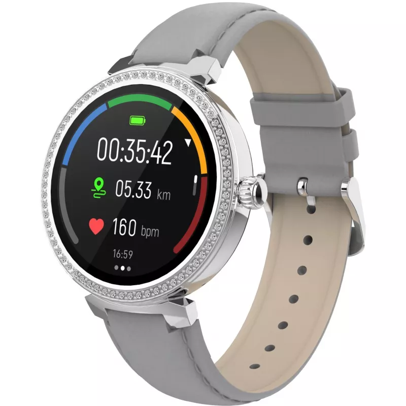 Denver SWC-342GR 3,05 cm (1,2 inch) IPS Digital 240 x 240 Pixel Touchscreen Silber