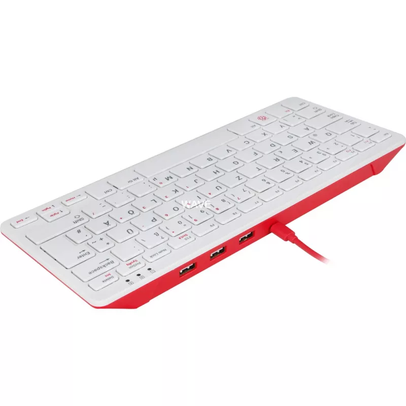 Kabelgebundene USB-Tastatur Raspberry PI Tastatur DE RB-TASTA01W — USB-Anschluss, deutsches Layout