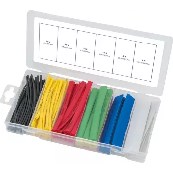 Schrumpfschlauch-Set KS Tools 970.0540 – 100 Stück, sortierte farbige Größen