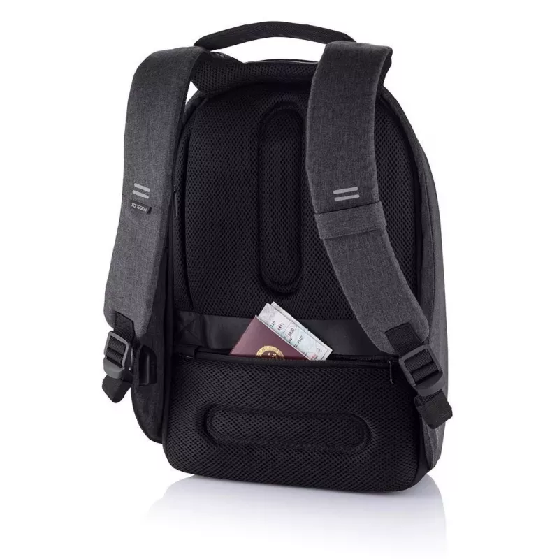 Rucksack XDDESIGN Bobby Hero Small, diebstahlsicher, 11,5 L, Tablet bis 12,9 Zoll, PET/Schaumstoff, schwarz