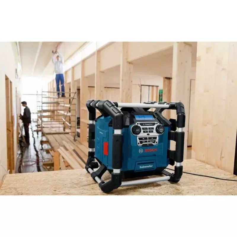Bosch GPB 18V-5 C Professional Tragbares Digitalradio Aluminium, Schwarz, Blau