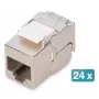 Digitus CAT 6A Kompakt-Keystone-Modul, geschirmt, werkzeuglose Montage, Anschluss, 24 Stück