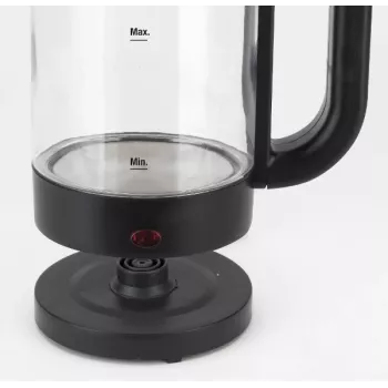 JATA HA702 Wasserkocher 1,2 l 1500 W Schwarz Transparent