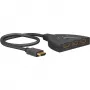 HDMI-Umschaltbox 3 to 1 (4K @ 60Hz), HDMI Switch (schwarz, 55cm Kabel)