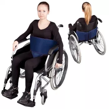 Rollstuhl-Haltungsgurt Aston SECUBACK III – verstellbarer sicherer Sitz, Länge 150 cm, Breite 200 mm