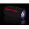 Tragbarer Stereo-Lautsprecher TRACER Stripe Schwarz — 10 W RMS, Bluetooth/kabelgebunden, USB-A & USB-C, MicroSD, integrierter Akku (bis zu 5 h)