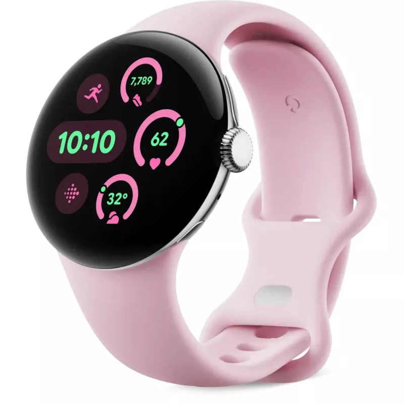 Google - Uhrenarmband für Smartwatch - Größe S - Rosenquarz - für Pixel Watch 3 (GA06101-WW)