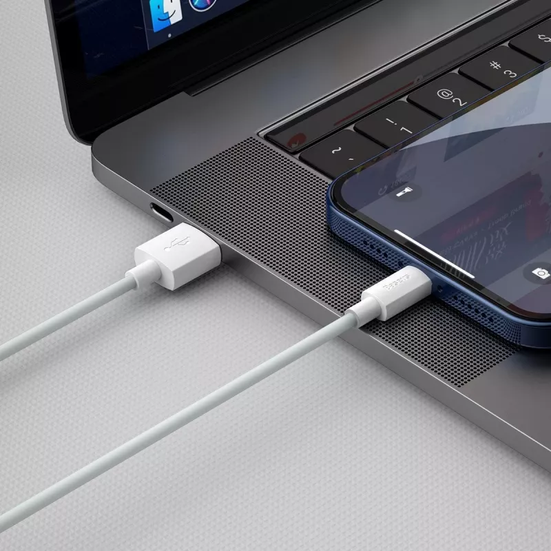 Baseus TZCALZJ-02 Handykabel Weiß 1,5 m USB A Lightning