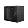 Wandmontierbarer Rack LANBERG 9U (600×450×507 mm) IP20, max. Belastung 60 kg, schwarz