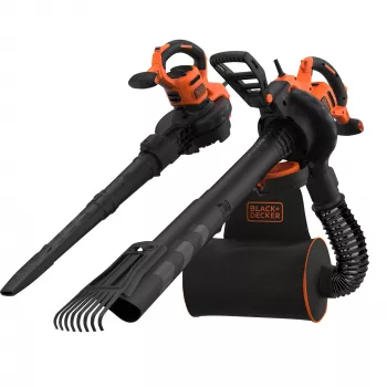 Rucksack-Laubbläser Schwarz & Decker BEBLV301-QS — 3000 W, Luftgeschwindigkeit 206–404 km/h, 72 L Fangsack, 6 kg