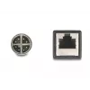 DeLOCK M12 Adapterkabel X-kodiert 8 Pin Stecker auf RJ45 Buchse 50 cm