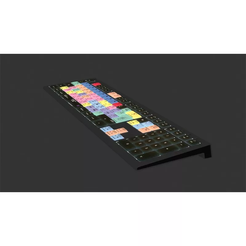 Logickeyboard Adobe Premiere Pro CC Astra 2 Tastatur Universal USB QWERTZ Deutsch Grau