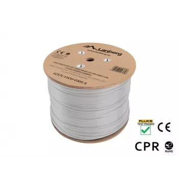 Netzwerkkabel Lanberg LCS7L-11CU-0305-S RJ45 Cat7 305 m Weiß